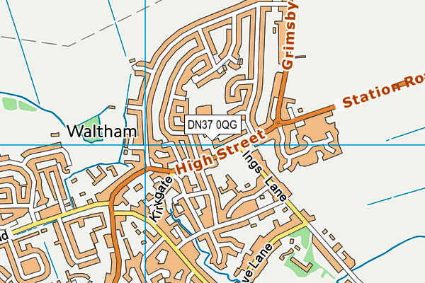 DN37 0QG map - OS VectorMap District (Ordnance Survey)