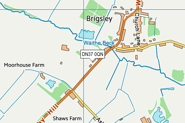 DN37 0QN map - OS VectorMap District (Ordnance Survey)