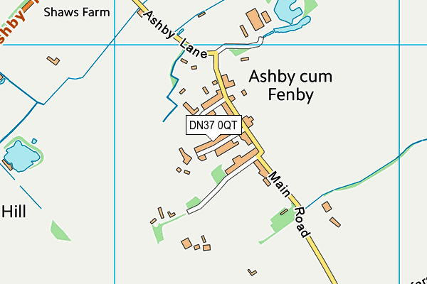 DN37 0QT map - OS VectorMap District (Ordnance Survey)