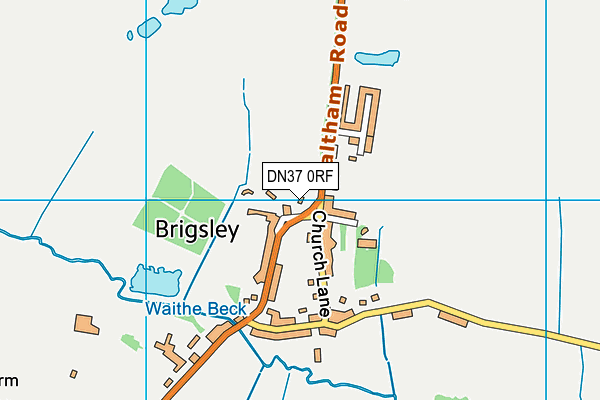 DN37 0RF map - OS VectorMap District (Ordnance Survey)