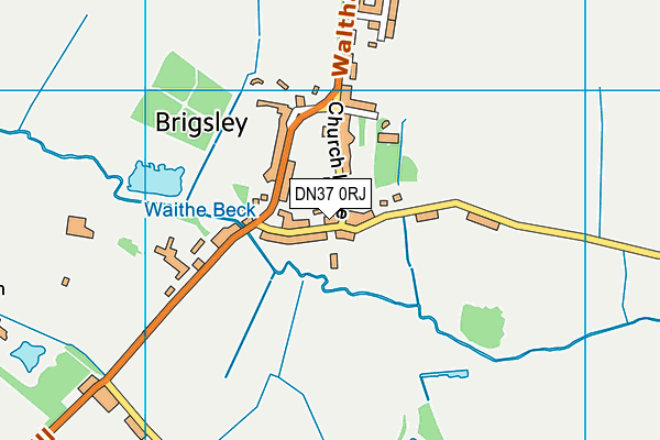 DN37 0RJ map - OS VectorMap District (Ordnance Survey)