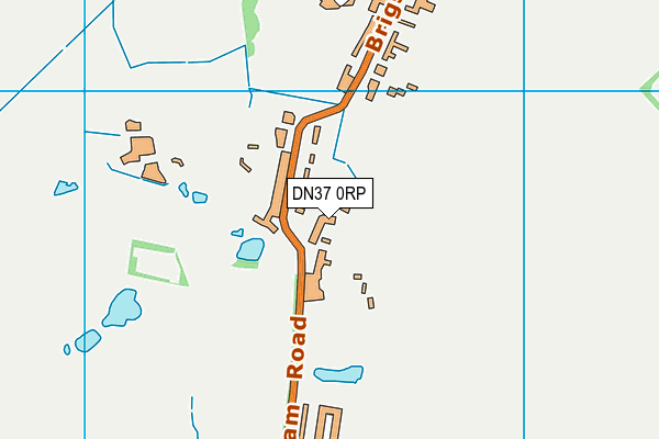 DN37 0RP map - OS VectorMap District (Ordnance Survey)