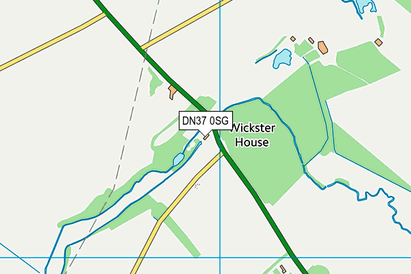 DN37 0SG map - OS VectorMap District (Ordnance Survey)