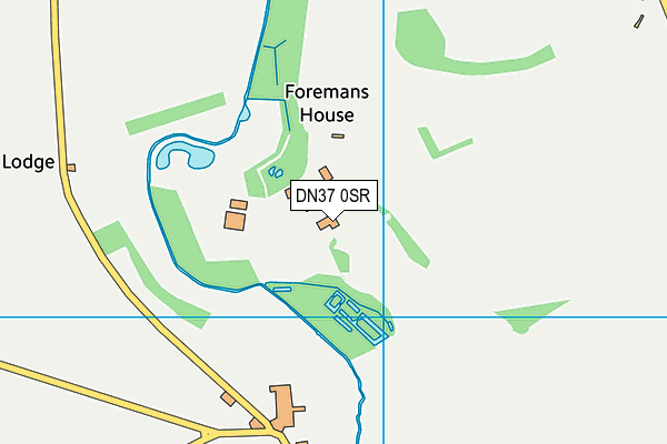 DN37 0SR map - OS VectorMap District (Ordnance Survey)