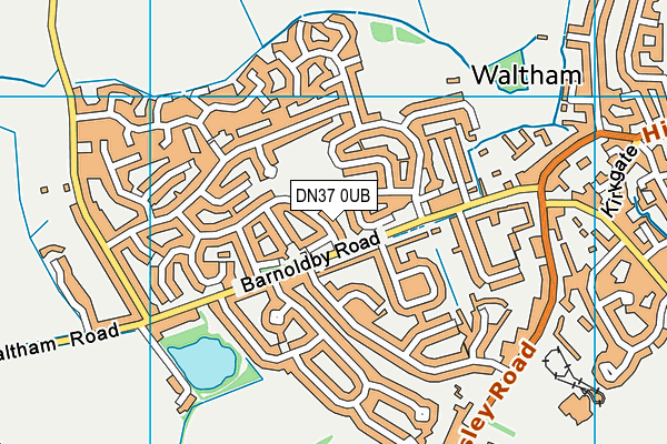 DN37 0UB map - OS VectorMap District (Ordnance Survey)