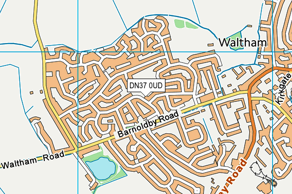 DN37 0UD map - OS VectorMap District (Ordnance Survey)