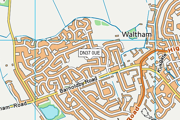 DN37 0UE map - OS VectorMap District (Ordnance Survey)