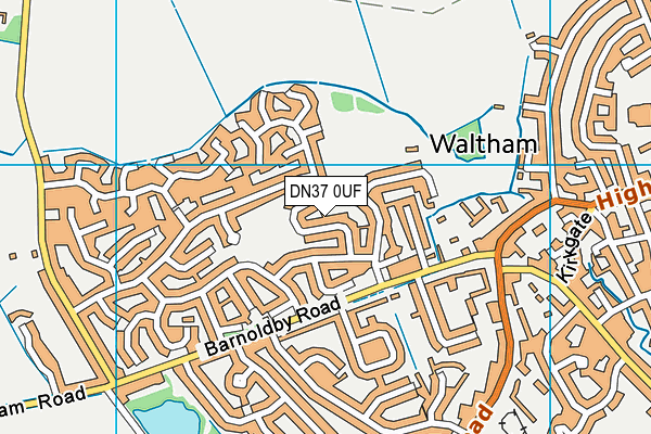 DN37 0UF map - OS VectorMap District (Ordnance Survey)