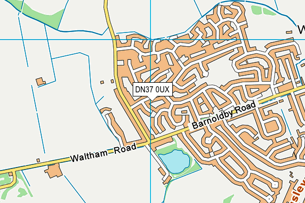 DN37 0UX map - OS VectorMap District (Ordnance Survey)