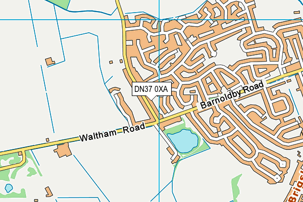 DN37 0XA map - OS VectorMap District (Ordnance Survey)