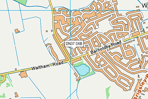 DN37 0XB map - OS VectorMap District (Ordnance Survey)