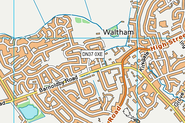 DN37 0XE map - OS VectorMap District (Ordnance Survey)