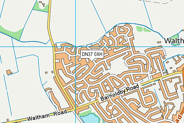 DN37 0XH map - OS VectorMap District (Ordnance Survey)