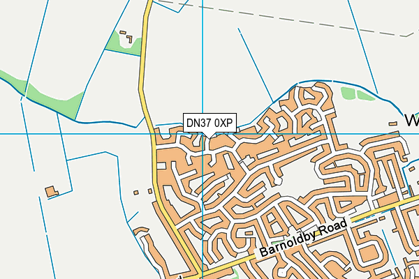 DN37 0XP map - OS VectorMap District (Ordnance Survey)