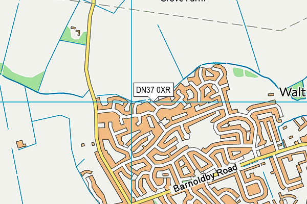 DN37 0XR map - OS VectorMap District (Ordnance Survey)