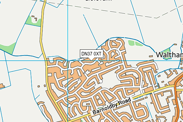 DN37 0XT map - OS VectorMap District (Ordnance Survey)