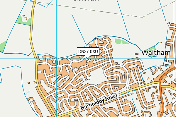 DN37 0XU map - OS VectorMap District (Ordnance Survey)