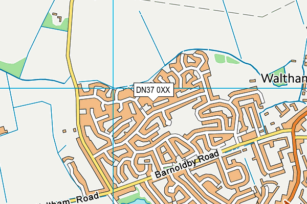 DN37 0XX map - OS VectorMap District (Ordnance Survey)