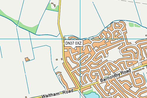 DN37 0XZ map - OS VectorMap District (Ordnance Survey)