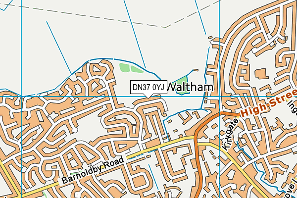 DN37 0YJ map - OS VectorMap District (Ordnance Survey)