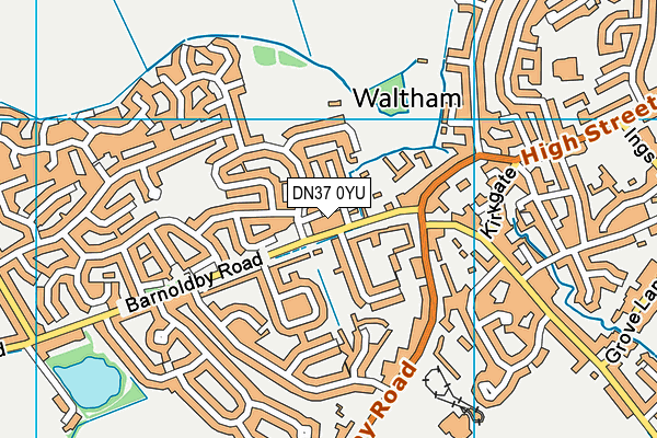 DN37 0YU map - OS VectorMap District (Ordnance Survey)