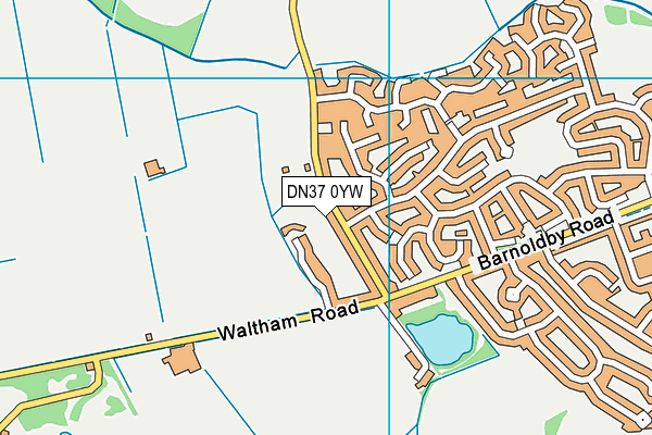 DN37 0YW map - OS VectorMap District (Ordnance Survey)