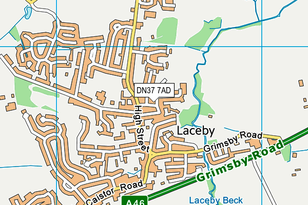 DN37 7AD map - OS VectorMap District (Ordnance Survey)