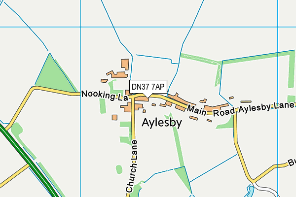 DN37 7AP map - OS VectorMap District (Ordnance Survey)