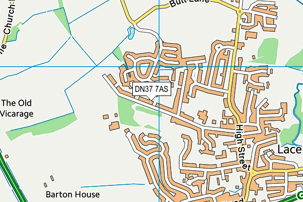 DN37 7AS map - OS VectorMap District (Ordnance Survey)
