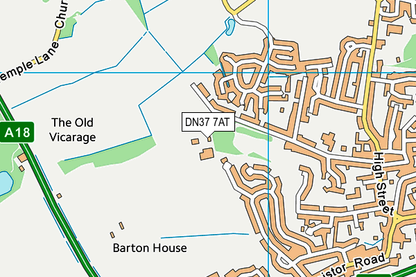 DN37 7AT map - OS VectorMap District (Ordnance Survey)