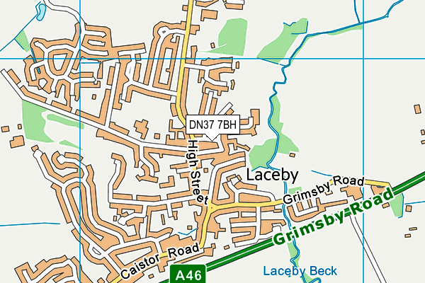 DN37 7BH map - OS VectorMap District (Ordnance Survey)