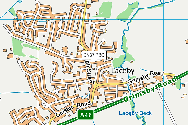 DN37 7BQ map - OS VectorMap District (Ordnance Survey)