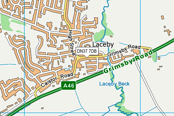 DN37 7DB map - OS VectorMap District (Ordnance Survey)