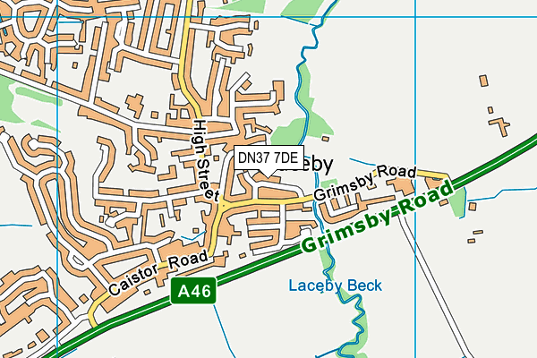 DN37 7DE map - OS VectorMap District (Ordnance Survey)