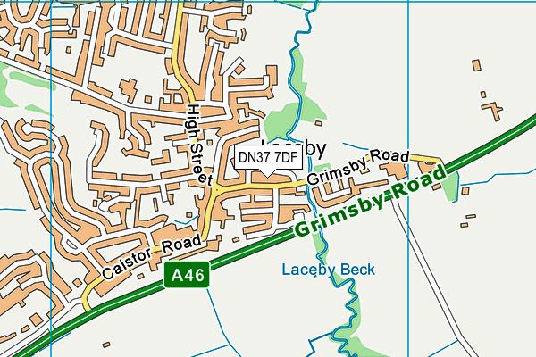 DN37 7DF map - OS VectorMap District (Ordnance Survey)