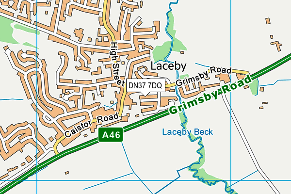 DN37 7DQ map - OS VectorMap District (Ordnance Survey)