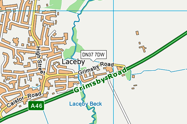 DN37 7DW map - OS VectorMap District (Ordnance Survey)