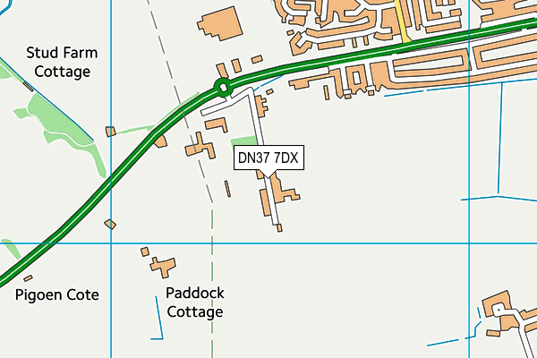 DN37 7DX map - OS VectorMap District (Ordnance Survey)