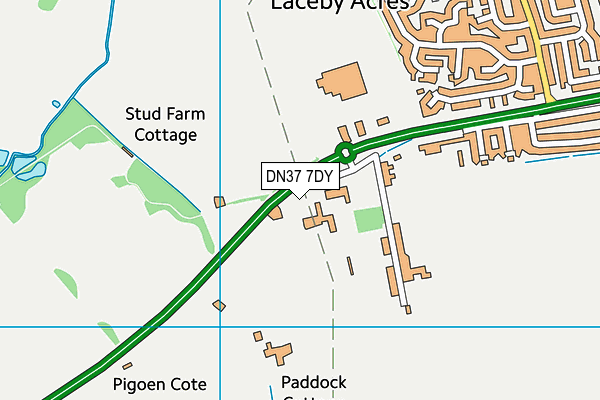 DN37 7DY map - OS VectorMap District (Ordnance Survey)