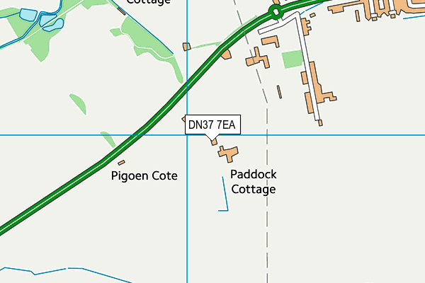 DN37 7EA map - OS VectorMap District (Ordnance Survey)