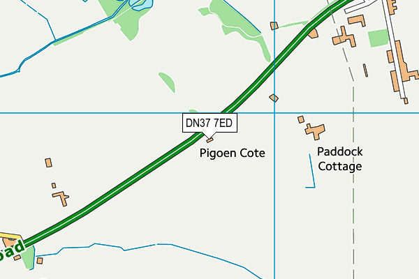DN37 7ED map - OS VectorMap District (Ordnance Survey)