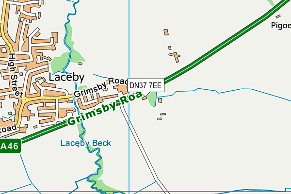 DN37 7EE map - OS VectorMap District (Ordnance Survey)