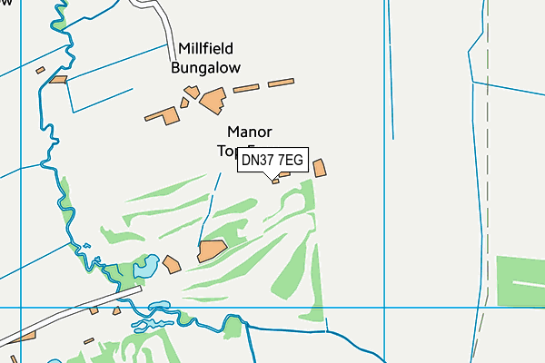 DN37 7EG map - OS VectorMap District (Ordnance Survey)
