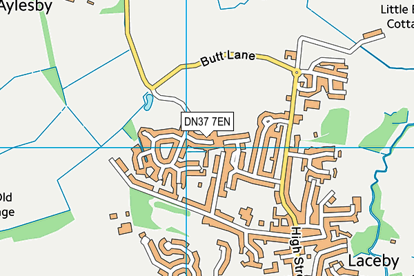 DN37 7EN map - OS VectorMap District (Ordnance Survey)