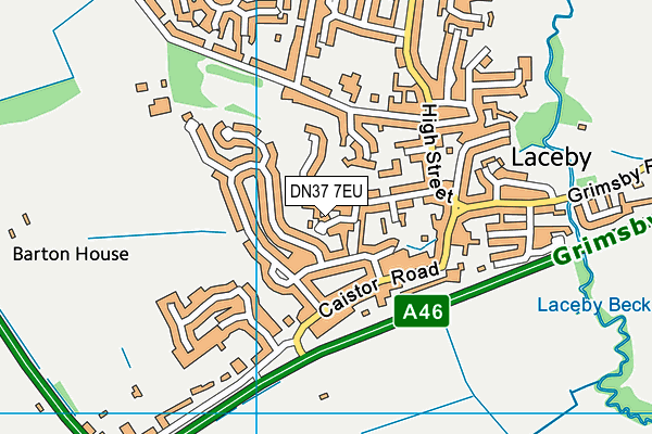 DN37 7EU map - OS VectorMap District (Ordnance Survey)