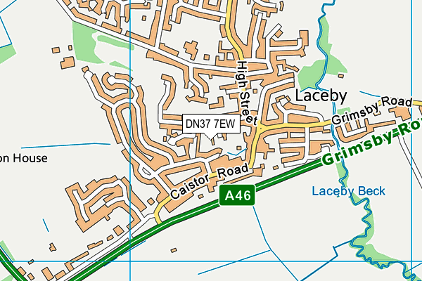DN37 7EW map - OS VectorMap District (Ordnance Survey)