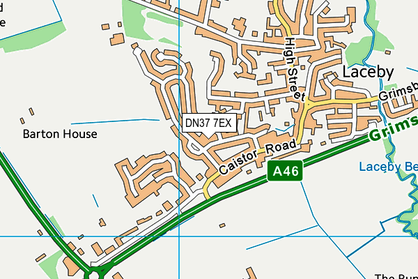 DN37 7EX map - OS VectorMap District (Ordnance Survey)