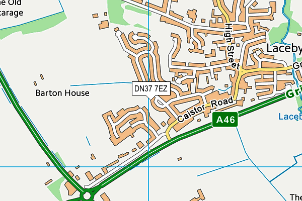 DN37 7EZ map - OS VectorMap District (Ordnance Survey)