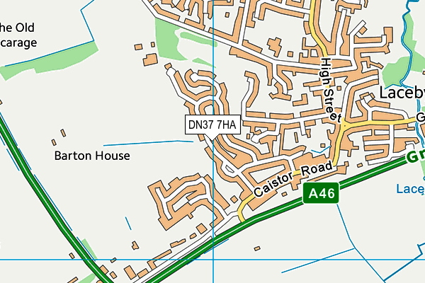 DN37 7HA map - OS VectorMap District (Ordnance Survey)