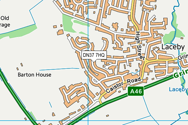 DN37 7HQ map - OS VectorMap District (Ordnance Survey)